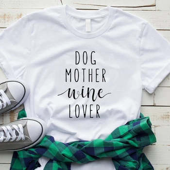 Cool New Dog Mother Wine Lover T-Shirt Dog Mom Shirt Girl Dog Love Tee Dog and Wine Lover Casual TOP Style Outfits Clothing
Cool New Dog Mother Wine Lover T-Shirt Dog Mom Shirt Girl Dog Love Tee Dog and Wine Lover Casual TOP Style Outfits Clothing
