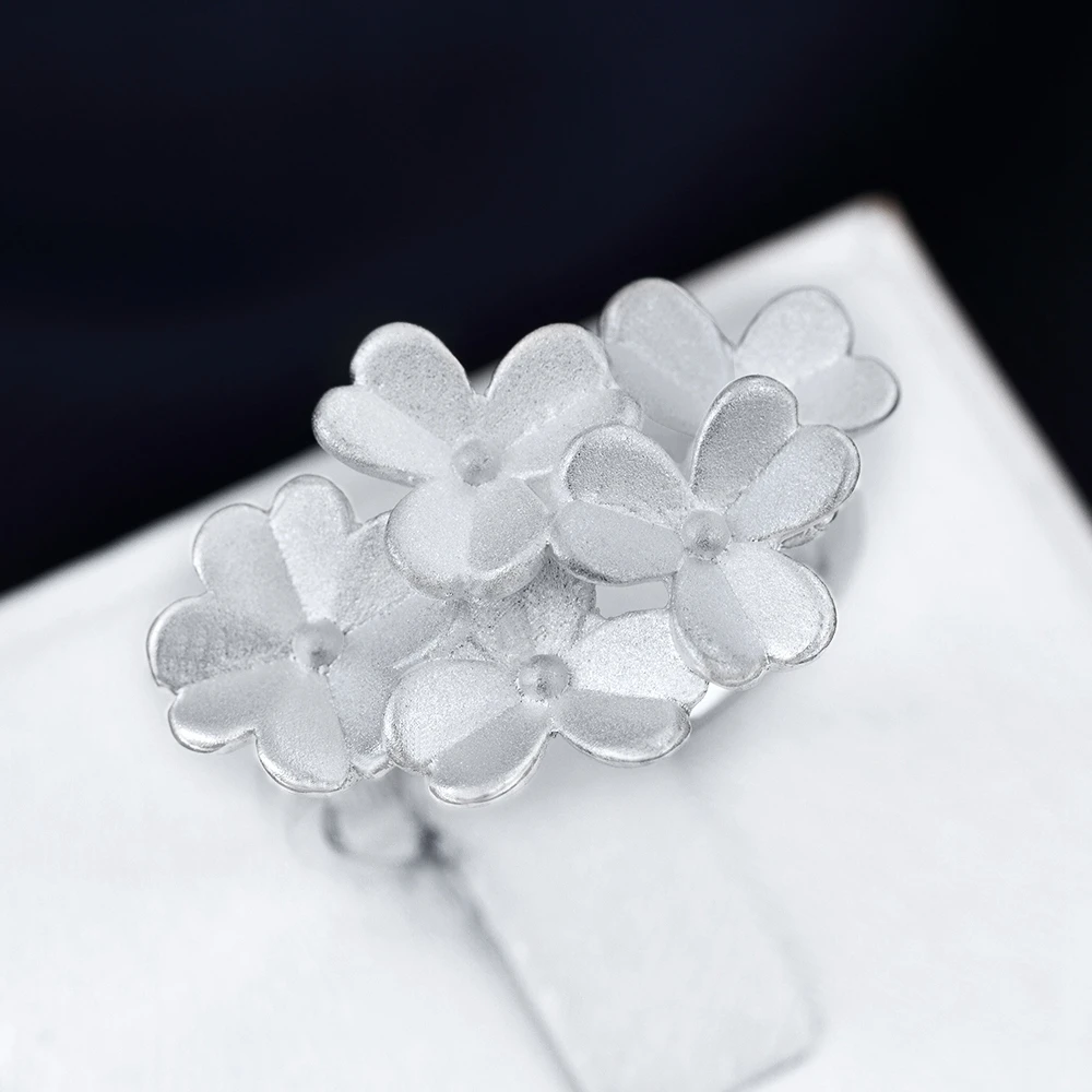 Sanding Flower Silver Rings For Women Classic Jewelry Bridal Sets Ring Unique Style Engagement/Wedding Party JEWELRY
Sanding Flower Silver Rings For Women Classic Jewelry Bridal Sets Ring Unique Style Engagement/Wedding Party JEWELRY