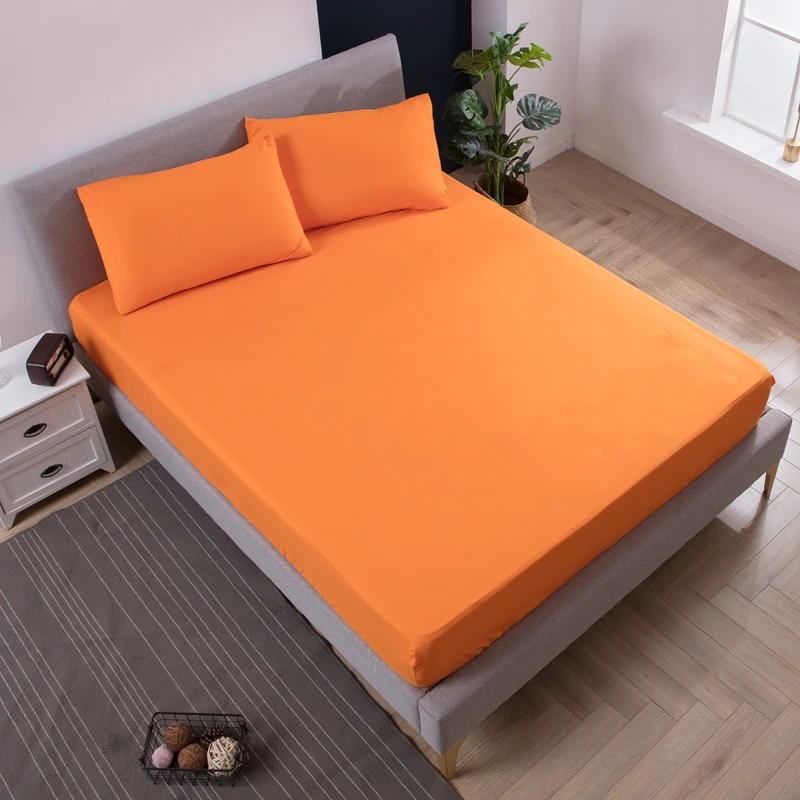 100% Polyester Solid Fitted Bed Sheet Mattress Cover Four Corners With Elastic Rubber Band Bed Sheet Queen Size 1pcs
100% Polyester Solid Fitted Bed Sheet Mattress Cover Four Corners With Elastic Rubber Band Bed Sheet Queen Size 1pcs