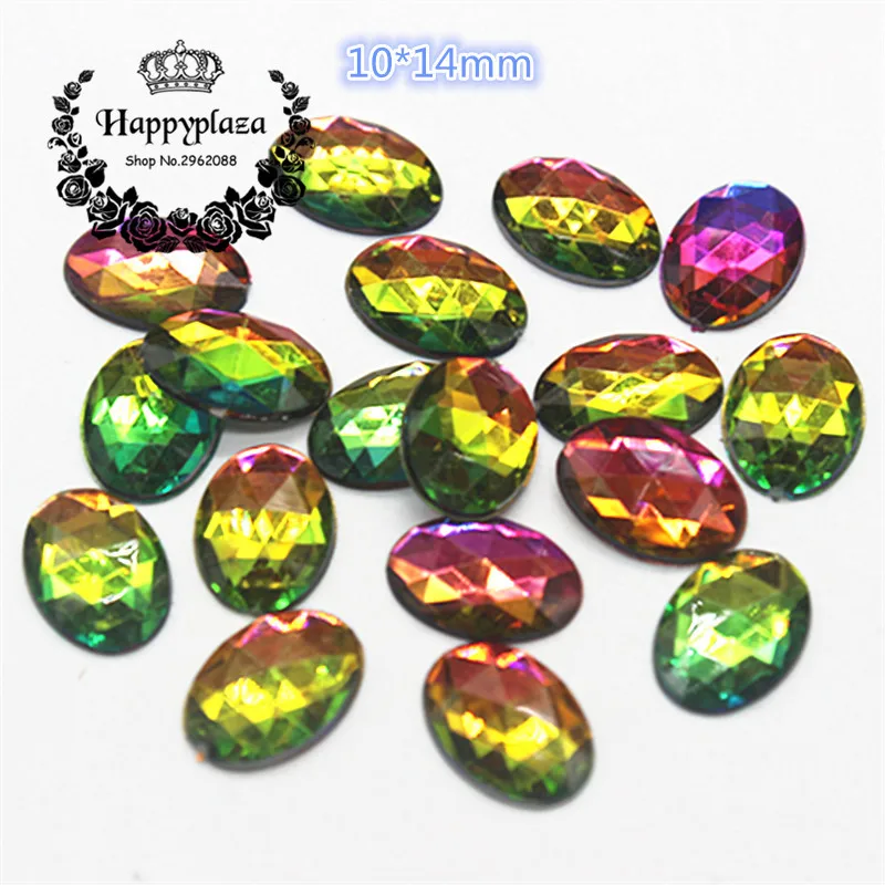100pcs 10*14mm Shiny Rainbow Oval Acrylic Rhinestone Facets Flatback Stone DIY Jewelry/Craft Decoration
100pcs 10*14mm Shiny Rainbow Oval Acrylic Rhinestone Facets Flatback Stone DIY Jewelry/Craft Decoration