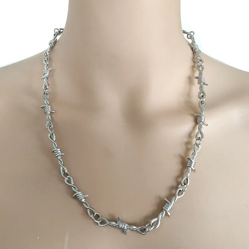 2019 New Handmade Men Women Unisex Chain Thorns Spur Necklace Heavy Duty Padlock Choker Metal Collar
2019 New Handmade Men Women Unisex Chain Thorns Spur Necklace Heavy Duty Padlock Choker Metal Collar