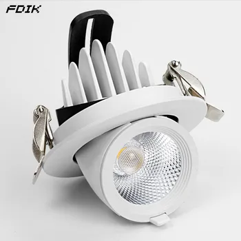 Dimmable Embedded Retractable LED Downlights 10W15W20W30W AC85-265V Adjustable 360° COB LED Ceiling Spot Lights Indoor Lighting
Dimmable Embedded Retractable LED Downlights 10W15W20W30W AC85-265V Adjustable 360° COB LED Ceiling Spot Lights Indoor Lighting