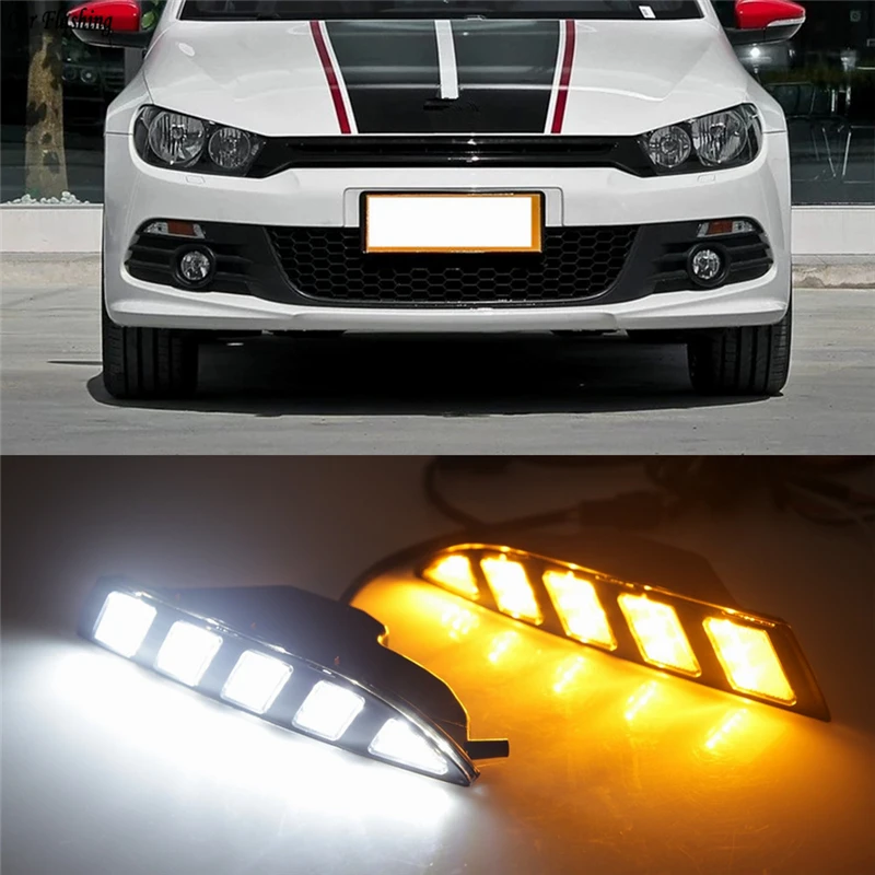 2Pcs For Volkswagen Scirocco 2011 2012 2013 2014 2015 LED DRL Daytime Running Light Daylight driving yellow turn Signal lamp
2Pcs For Volkswagen Scirocco 2011 2012 2013 2014 2015 LED DRL Daytime Running Light Daylight driving yellow turn Signal lamp