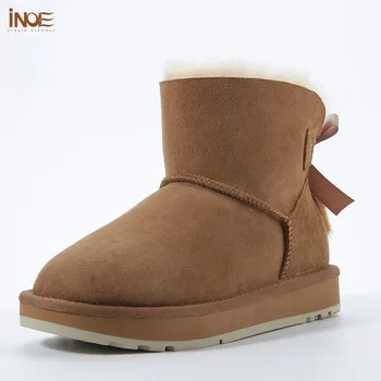 INOE women ankle winter snow boots sheepskin leather fur lined and mink fur tassels high quality dusk pink blackwinter shoes TG1
INOE women ankle winter snow boots sheepskin leather fur lined and mink fur tassels high quality dusk pink blackwinter shoes TG1