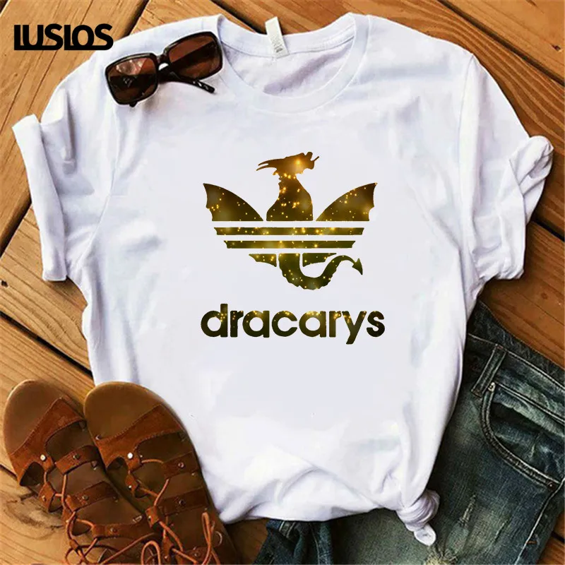 LUSLOS Dracarys Game of Thrones T Shirt Women Summer Short Sleeve Casual White Tshirt Homme Streetwear Plus Size T-shirts
LUSLOS Dracarys Game of Thrones T Shirt Women Summer Short Sleeve Casual White Tshirt Homme Streetwear Plus Size T-shirts