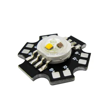 4W RGBWW High Power Led Bulb Lamp Light Red Green Blue Warm White 1W Lightings ON 20mm Black Star PCB Base
4W RGBWW High Power Led Bulb Lamp Light Red Green Blue Warm White 1W Lightings ON 20mm Black Star PCB Base