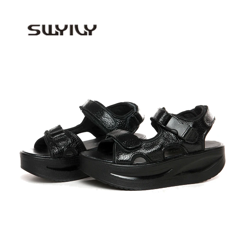 SWYIVY Slimming Female Shoes Natural Leather Platform Student Sandals 2019 Mujer Summer Hook Loop 5cm Height Increase Swing Shoe
SWYIVY Slimming Female Shoes Natural Leather Platform Student Sandals 2019 Mujer Summer Hook Loop 5cm Height Increase Swing Shoe