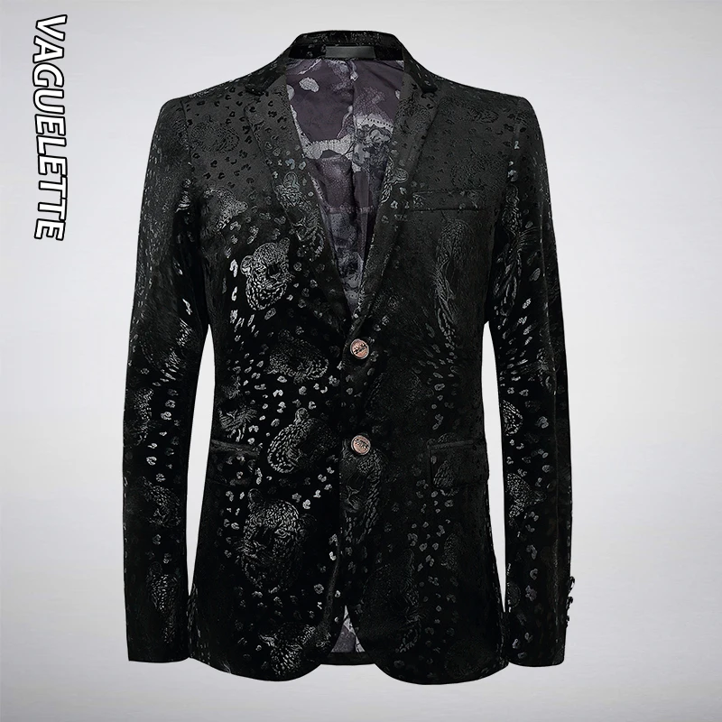 VAGUELETTE Mens Printed Blazer Leopard Pattern Elegant Slim Blazer In Men Party Jacket Coat Men Fashion Stage Clothes For Singer
VAGUELETTE Mens Printed Blazer Leopard Pattern Elegant Slim Blazer In Men Party Jacket Coat Men Fashion Stage Clothes For Singer