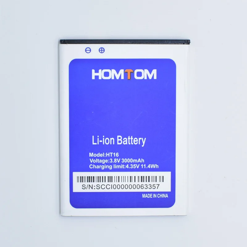 Hekiy New battery for HOMTOM HT16 Battery Large Capacity 3000mAh Backup Batteries Replacement For HOMTOM HT16 Pro Smart Phone
Hekiy New battery for HOMTOM HT16 Battery Large Capacity 3000mAh Backup Batteries Replacement For HOMTOM HT16 Pro Smart Phone