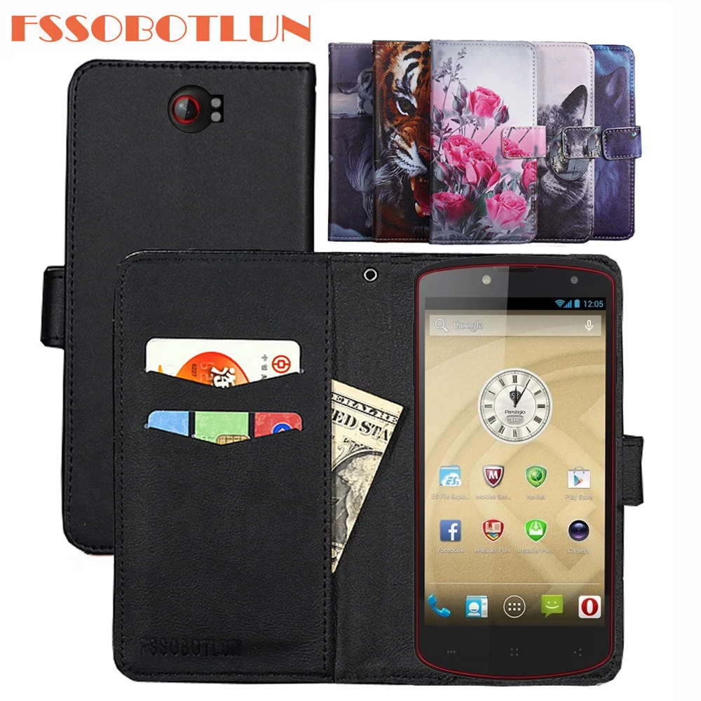 FSSOBOTLUN For Prestigio MultiPhone 7500 PU Leather Retro Flip Cover Magnetic Fashion Wallet Case Kickstand Strap | Мобильные