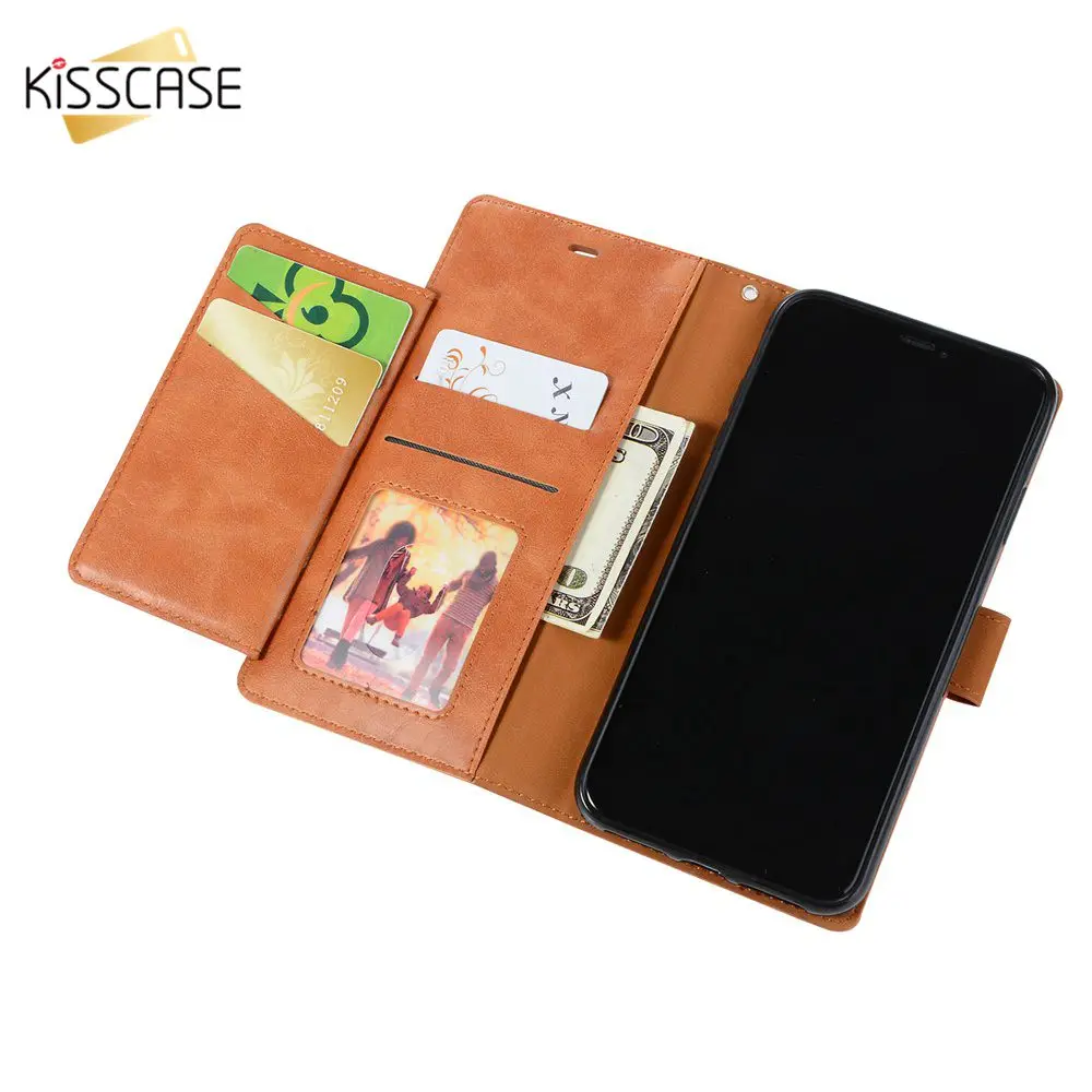 KISSCASE Luxury Wallet Flip Case For iphone X XS Max XR Business Leather Card Slot Phone Case For iphone 7 6s 8 Plus 5 SE Fundas
KISSCASE Luxury Wallet Flip Case For iphone X XS Max XR Business Leather Card Slot Phone Case For iphone 7 6s 8 Plus 5 SE Fundas