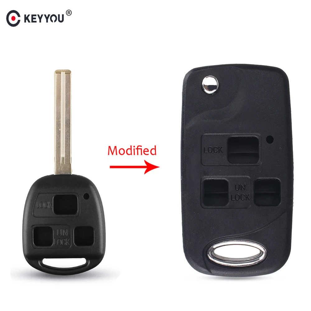 KEYYOU 3 Buttons Flip Folding Remote Key Shell Case For Lexus RX300 SC430 GX470 LS400 GS300 ES330 LX470 Fob Key Cover
KEYYOU 3 Buttons Flip Folding Remote Key Shell Case For Lexus RX300 SC430 GX470 LS400 GS300 ES330 LX470 Fob Key Cover
