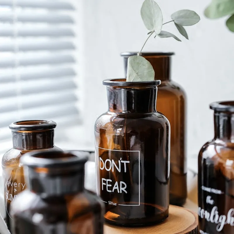 Nordic Simple Plant Glass Vase Dried Flower Brown Bottle Ins Vogue Home Decoration Desk Storage Container Jar
Nordic Simple Plant Glass Vase Dried Flower Brown Bottle Ins Vogue Home Decoration Desk Storage Container Jar