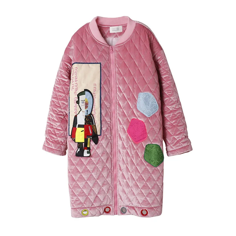 2018 winter new tide brand cartoon personality velvet cotton clothing female loose wild long-sleeved jacket cotton jacket
2018 winter new tide brand cartoon personality velvet cotton clothing female loose wild long-sleeved jacket cotton jacket