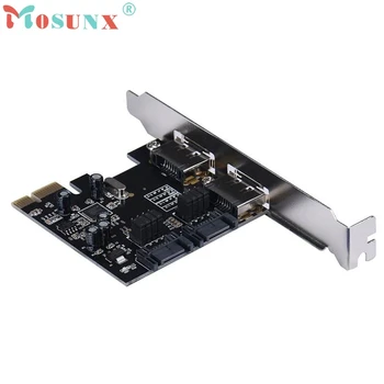 6Gbps eSATA PCI-E PCI Express To SATA 3.0 SATA III 2 Ports Card Adapter Black Version U0302
6Gbps eSATA PCI-E PCI Express To SATA 3.0 SATA III 2 Ports Card Adapter Black Version U0302