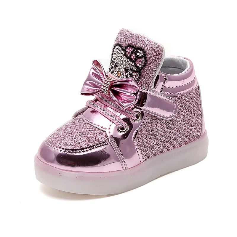 All Season Hot Sale Girls Shoes With Light Mesh Breathable Fashion Lighted Girls Princess Shoes Kids Hook Loop Led Light Shoes
All Season Hot Sale Girls Shoes With Light Mesh Breathable Fashion Lighted Girls Princess Shoes Kids Hook Loop Led Light Shoes
