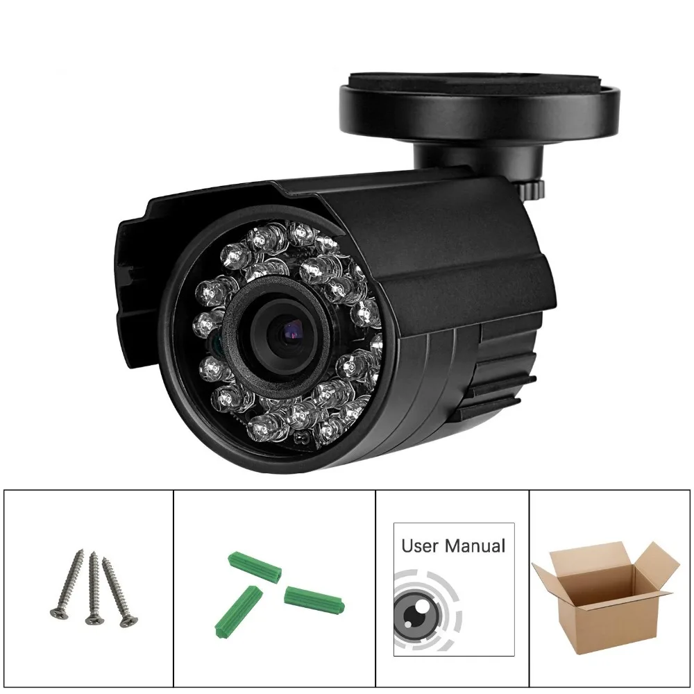 

1300TVL 1/3 CMOS Waterproof Outdoor CCTV Security Camera IR Color Night Vision 3.6mm Lens 12V DC JND-5630 Camera