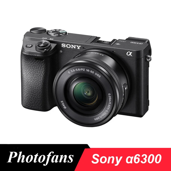Цифровая беззеркальная камера Sony A6300 ILCE A6300L с объективом 16 50 мм 24 2 Мп 4K видео Wi Fi