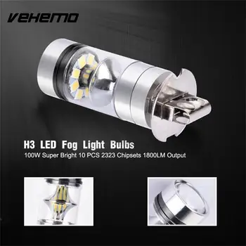 Vehemo LED Fog Light Driving Bulb Fog Lamp 2pcs H3 Super Bright Car Replacement High Power Headlamp Durable
Vehemo LED Fog Light Driving Bulb Fog Lamp 2pcs H3 Super Bright Car Replacement High Power Headlamp Durable
