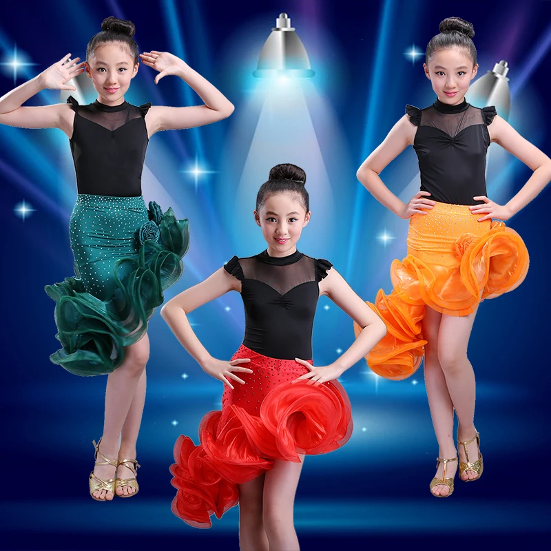 Kids lace children professional latin dance dress for girls flamengo skirt Ballroom Dance Wear Salsa Tango Rumba Samba Costume
Kids lace children professional latin dance dress for girls flamengo skirt Ballroom Dance Wear Salsa Tango Rumba Samba Costume
