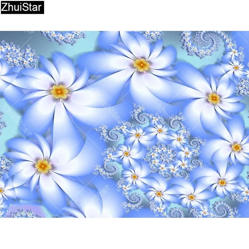 Zhui Star Full Square Drill 5D DIY Diamond Painting "Blue flowers" 3D Embroidery Cross Stitch Rhinestone Mosaic Decor
Zhui Star Full Square Drill 5D DIY Diamond Painting "Blue flowers" 3D Embroidery Cross Stitch Rhinestone Mosaic Decor