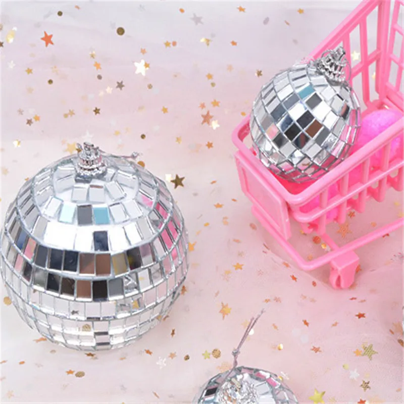 

Hot 5 6 8 cm Mirror Glass Disco Ball DJ Dance Home Party Bands Club Stage Lighting Wedding Christmas Party Event Hanging Decors