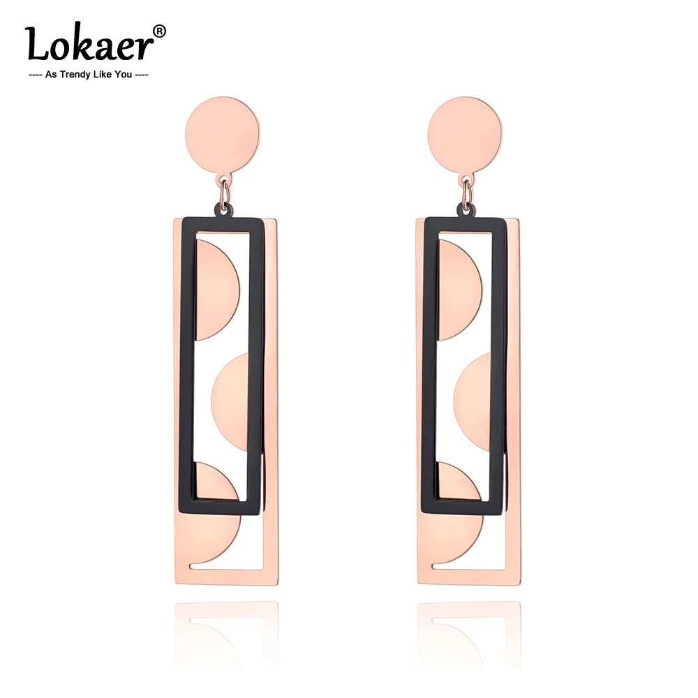 Lokaer Bohemia Stainless Steel Geometric Summer Dangle Earrings Trendy Hollowed Out Rectangular Earrings For Women Girl E19172
Lokaer Bohemia Stainless Steel Geometric Summer Dangle Earrings Trendy Hollowed Out Rectangular Earrings For Women Girl E19172