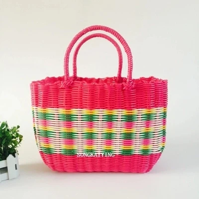 Plastic woven basket, portable shopping basket, sewing pet basket, bathing basket free shipping
Plastic woven basket, portable shopping basket, sewing pet basket, bathing basket free shipping