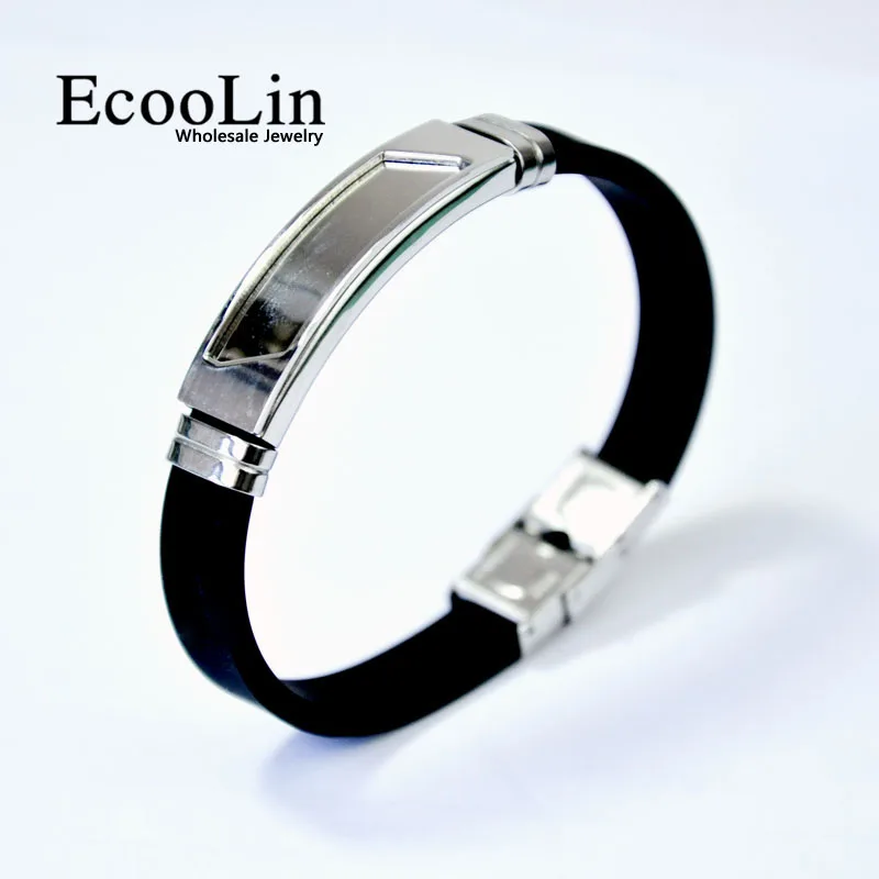 2018 Fashion Wristband black Punk Rubber Silicone Stainless Steel Men Bracelets Bangles pulseras hombre caucho LR4092
2018 Fashion Wristband black Punk Rubber Silicone Stainless Steel Men Bracelets Bangles pulseras hombre caucho LR4092