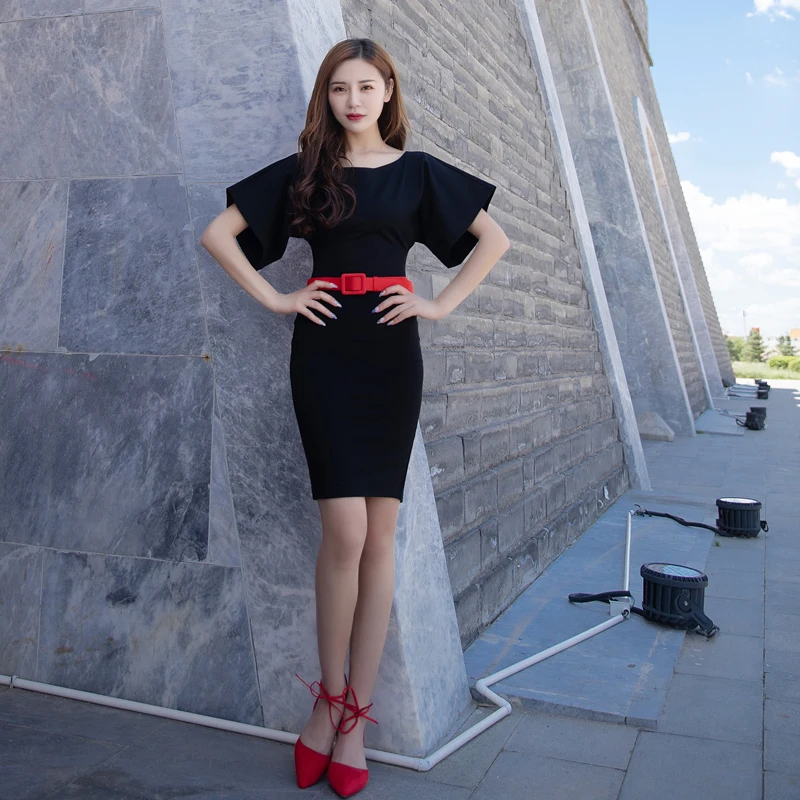 Vintage Black Bodycon Dress Women Summer Elegant Retro Batwing Sleeve Bandage Dress Vestidos
Vintage Black Bodycon Dress Women Summer Elegant Retro Batwing Sleeve Bandage Dress Vestidos