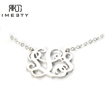 IMEETY chunky statement jewelry silver monogrammed nameplate necklace initials necklace women personalized monogram necklace
IMEETY chunky statement jewelry silver monogrammed nameplate necklace initials necklace women personalized monogram necklace