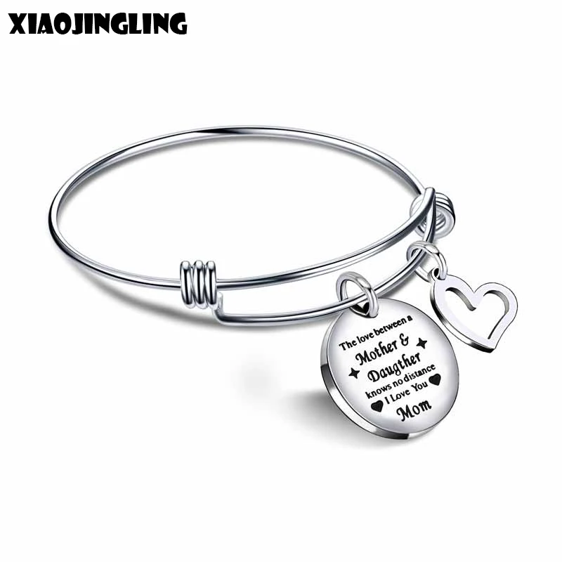 XIAOJINGLING Family Bracelet Bangle The Love Between Mother Daughter Knows No Distance Love Jewelry Christmas New Years Gifts
XIAOJINGLING Family Bracelet Bangle The Love Between Mother Daughter Knows No Distance Love Jewelry Christmas New Years Gifts