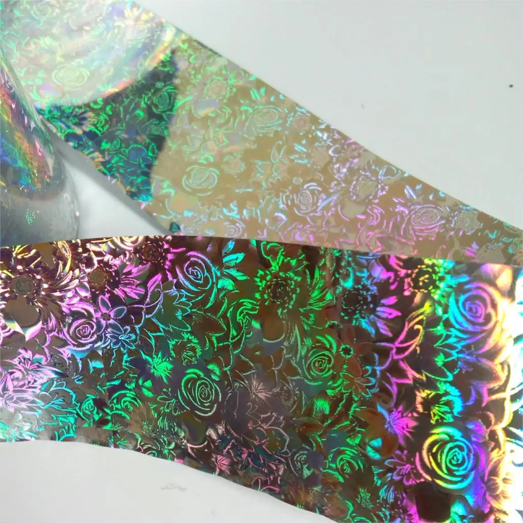 100*4cm Fashion 3D Effect Nail Transfer Foil Silver Holographic Nail Sticker Blooming Rose DIY Nail Art Decals
100*4cm Fashion 3D Effect Nail Transfer Foil Silver Holographic Nail Sticker Blooming Rose DIY Nail Art Decals