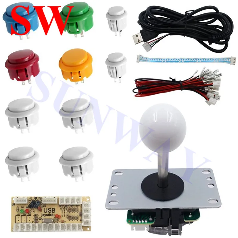 1 players Arcade DIY Kit Zero Delay USB Controller PC Sanwa 5 pinJoystick with Sanwa Type Push Buttons for PC PS3
1 players Arcade DIY Kit Zero Delay USB Controller PC Sanwa 5 pinJoystick with Sanwa Type Push Buttons for PC PS3