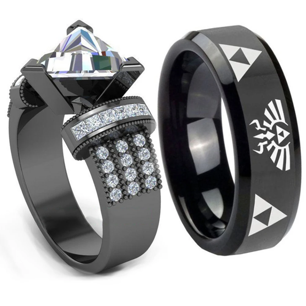 Women&Men Punk Hip-Hop Band Rings Couples Cubic Zirconia Ring Gothic Black Stainless Steel Rings Fashion Jewelry dropshipping
Women&Men Punk Hip-Hop Band Rings Couples Cubic Zirconia Ring Gothic Black Stainless Steel Rings Fashion Jewelry dropshipping