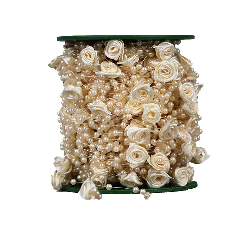 10 Meters Fishing Line Artificial Pearls Rose flower Beads spool rope Chain Garland Flowers Wedding Party Decoration
10 Meters Fishing Line Artificial Pearls Rose flower Beads spool rope Chain Garland Flowers Wedding Party Decoration