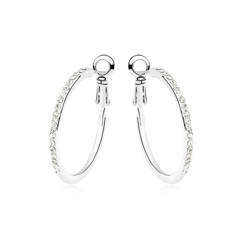 Baffin Fashion Hoop Earrings With Rhinestone Circle Earrings Simple Earrings Big Circle Silver Color Loop Earrings For Women
Baffin Fashion Hoop Earrings With Rhinestone Circle Earrings Simple Earrings Big Circle Silver Color Loop Earrings For Women