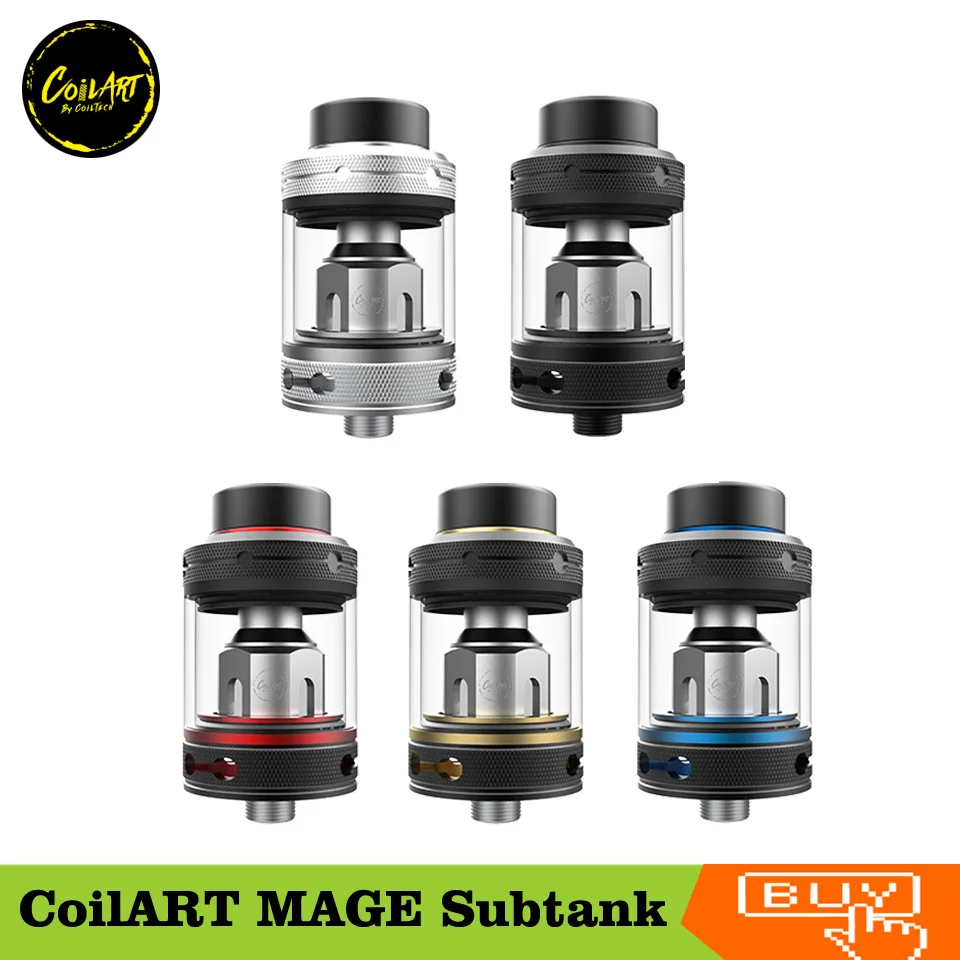 Original CoilART MAGE Subtank Atomizer 24mm Diameter Vape Vaporizer Electronic Cigaratte vape tank with MESH coil 0.2ohm
Original CoilART MAGE Subtank Atomizer 24mm Diameter Vape Vaporizer Electronic Cigaratte vape tank with MESH coil 0.2ohm