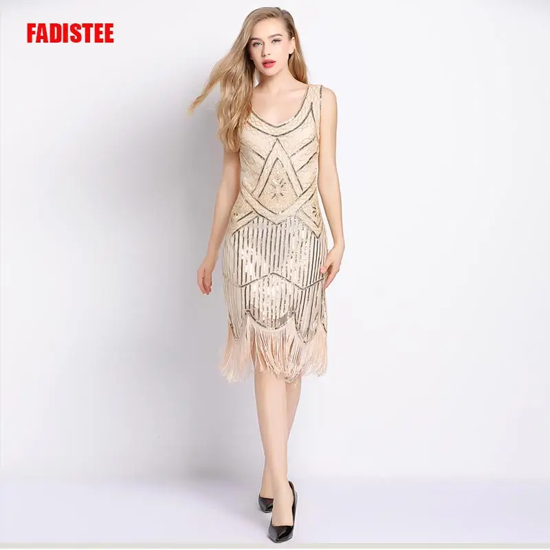 FADISTEE Hot sale short dresses cocktail party style beads sequins tassel ribbons pattern prom dress short style sexy V-neck
FADISTEE Hot sale short dresses cocktail party style beads sequins tassel ribbons pattern prom dress short style sexy V-neck