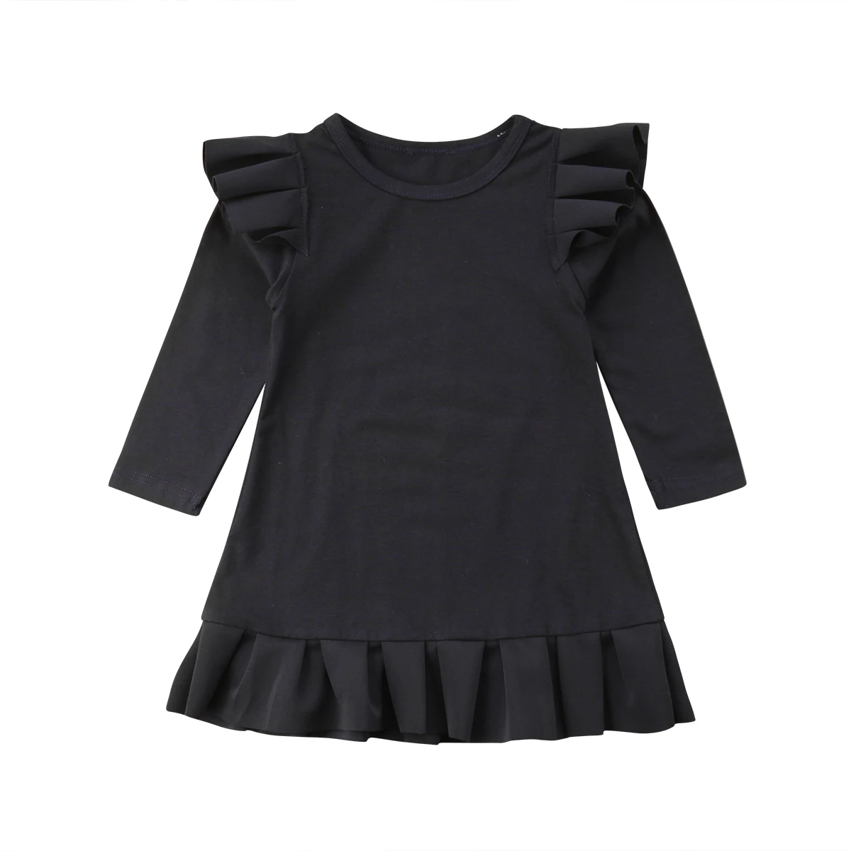 1-6Y Summer Fashion Cute Toddler Baby Girls Navy Blue Dress Long Sleeve Ruffles Solid Knee-Length Trumpet Dress Party Dress
1-6Y Summer Fashion Cute Toddler Baby Girls Navy Blue Dress Long Sleeve Ruffles Solid Knee-Length Trumpet Dress Party Dress