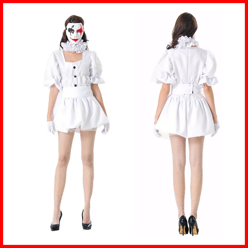 2018 Stephen King's It Costumes Pennywise Costume Women Joker The Clown Cosplay Costume Girls Fancy Halloween Dress without Mask
2018 Stephen King's It Costumes Pennywise Costume Women Joker The Clown Cosplay Costume Girls Fancy Halloween Dress without Mask