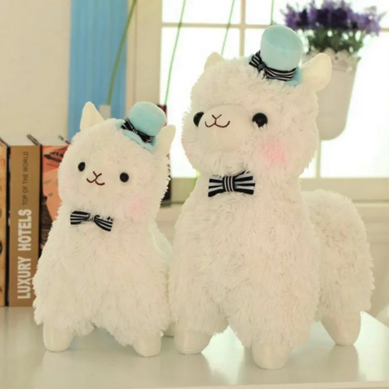 Cute Alpacasso Mud Horse Standing Topper Hat Alpaca Plush Toy Lovely Stuffed Animal Sheep Kids Doll Birthday Gift 38cm/50cm
Cute Alpacasso Mud Horse Standing Topper Hat Alpaca Plush Toy Lovely Stuffed Animal Sheep Kids Doll Birthday Gift 38cm/50cm