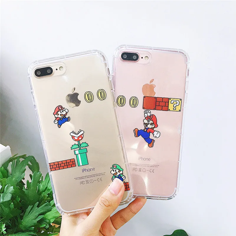 Cute funny Super Marios phone cases for iphone 6 6splus 7 8plus X 10 soft Transparent protective Phone Back Cover coque
Cute funny Super Marios phone cases for iphone 6 6splus 7 8plus X 10 soft Transparent protective Phone Back Cover coque