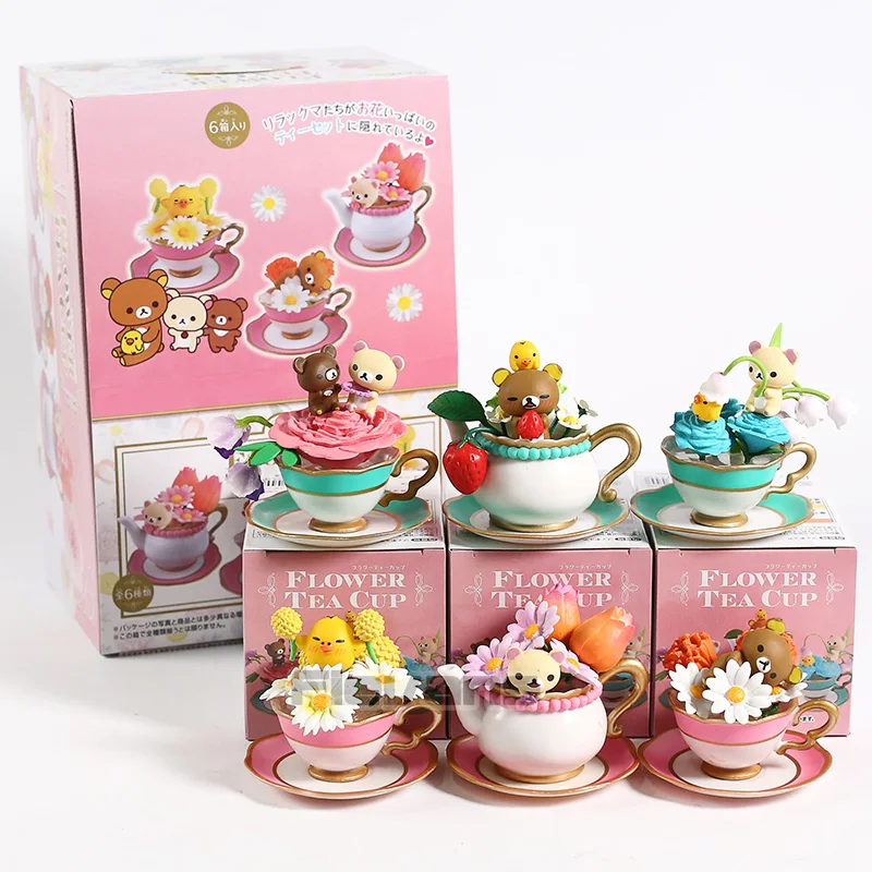 Rilakkuma Bear Flower Tea Cup PVC Figures Toys Dolls 6 pieces Complete Set Japan
Rilakkuma Bear Flower Tea Cup PVC Figures Toys Dolls 6 pieces Complete Set Japan