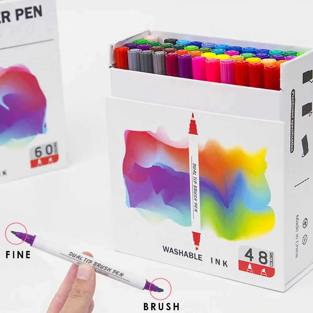 Premier Double-Ended Art Markers, Fine and Fiber Tip, 48-Count with Carrying Case
Premier Double-Ended Art Markers, Fine and Fiber Tip, 48-Count with Carrying Case