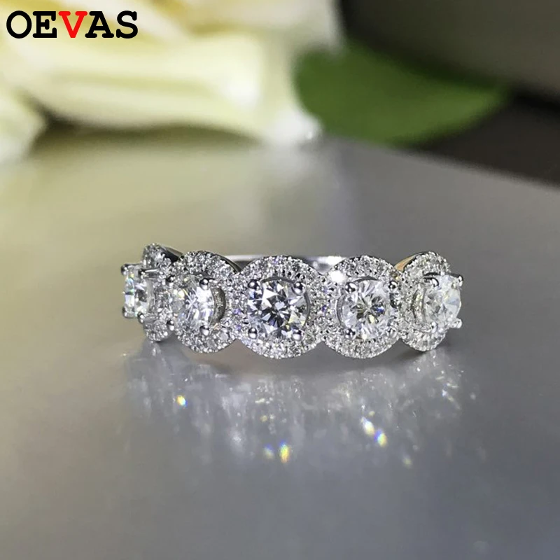 OEVAS Shinning AAA CZ Jewelry Rings for women Brand Silver color bague femme Luxury Engagement Wedding band women ring
OEVAS Shinning AAA CZ Jewelry Rings for women Brand Silver color bague femme Luxury Engagement Wedding band women ring