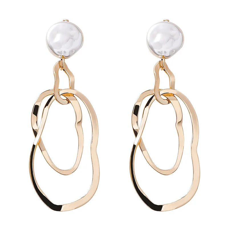 925 Silver Needle Art Retro Irregular Elliptical Drop Earrings Gold Color Geometric Shell Long Earrings Women Hyperbole Jewelry
925 Silver Needle Art Retro Irregular Elliptical Drop Earrings Gold Color Geometric Shell Long Earrings Women Hyperbole Jewelry