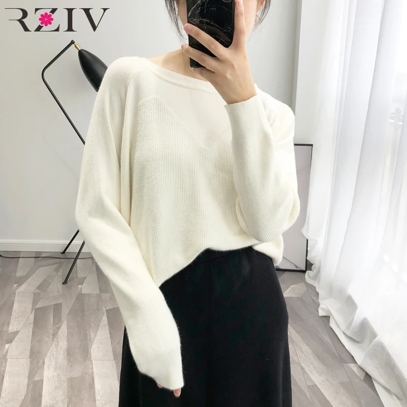 RZIV autumn women sweater knitting pullovers jumper and knitted sweater top short casual style
RZIV autumn women sweater knitting pullovers jumper and knitted sweater top short casual style