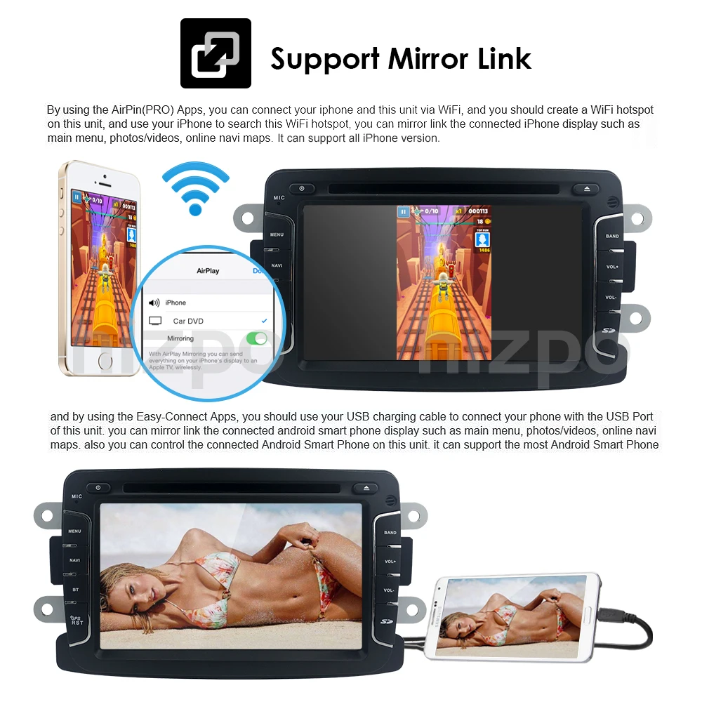 Sale DSP IPS Android 9 Car DVD Stereo Player GPS for Dacia Sandero Renault Duster Captur Logan 2 with WiFi Radio BT 8