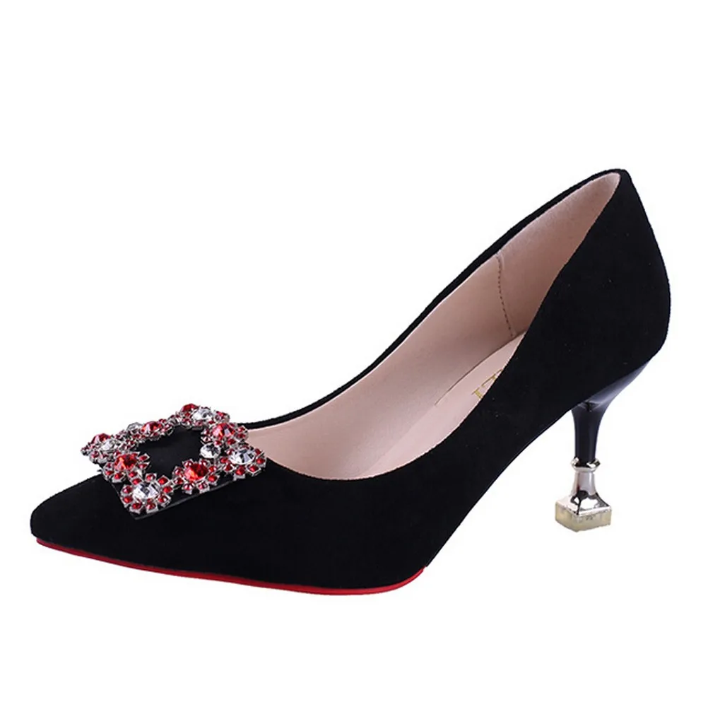 SAGACE Women's summer casual fashion suede pointed rhinestone flower women's suede rhinestone high heels new listing 2019
SAGACE Women's summer casual fashion suede pointed rhinestone flower women's suede rhinestone high heels new listing 2019